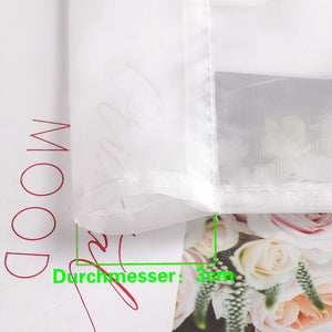 Roman Shade with Rod Pocket Sheer Airy Solid Color 1 Piece - Beige, W x H 140 x 155cm