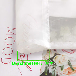 Roman Shade with Rod Pocket Sheer Airy Solid Color 1 Piece - Brown, W x H 140 x 155cm