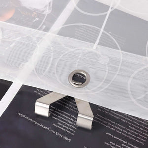 Roman Shade No-Drill Modern Kitchen Grommet Top with Hook Hanging Semi-Sheer