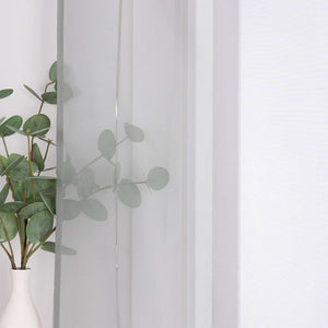 Roman Shade with Rod Pocket Sheer Airy Solid Color 1 Piece