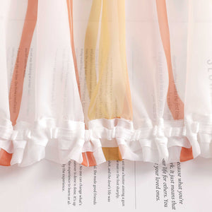 Curtain with Curtain Tape - Colorful Wave Pattern 1 Piece - Purple, W x H 140 x 175cm