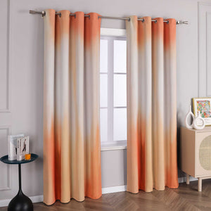 Blackout Curtain with Gradient Grommet Curtain Panel 1 Piece