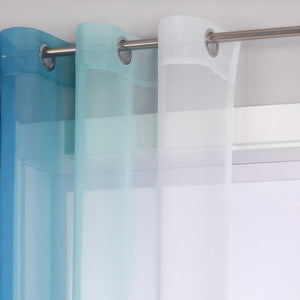 Sheer Curtains with Gradient Set of 2