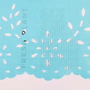 Short Voile Cafe Curtain with Openwork Pattern