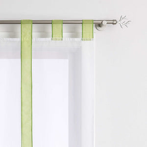 Roman Shade with Bow Design Sheer Height-Adjustable Window Decor 1 Piece - Blue, W x H 80 x 140cm