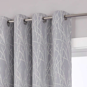Blackout Curtain Opaque/ Curtains with Grommets Panels Gray 1 Piece - Gray, H x W 225 x 135 cm