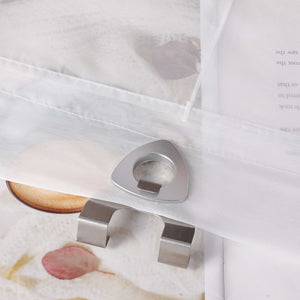 Roman Shade Semi-Sheer Solid Color with U-Hooks 1 Piece - White, W x H 120 x 130cm