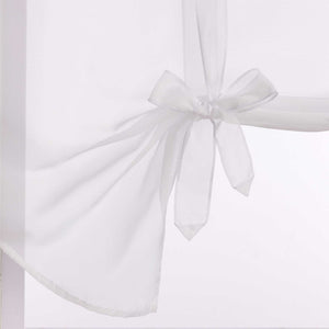 Roman Shade with Bow Design Sheer Height-Adjustable Window Decor 1 Piece - Red, W x H 140 x 140cm
