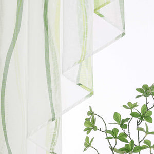 Cafe Curtain M-Shaped with Wave Pattern/ Window Valance for Kitchen