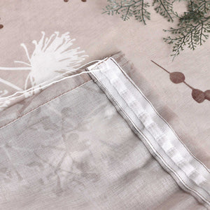 Curtain with Curtain Tape with Botanical Pattern 1 Piece