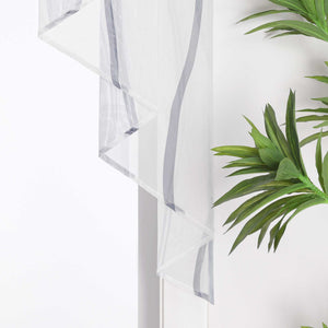 Cafe Curtain M-Shaped with Wave Pattern/ Window Valance for Kitchen - Green, W x H 140 x 145cm
