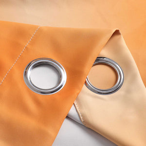 Blackout Grommet Curtain Gradient Thermal Minimalist Style 1 Piece - Green, H x W 145 x 135 cm