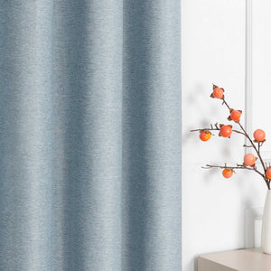 Blackout Grommet Curtain Solid Color Opaque Minimalist Style 1 Piece - Dark Gray, H x W 175 x 140 cm
