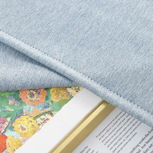 Blackout Grommet Curtain Solid Color Opaque Minimalist Style 1 Piece - Gray, H x W 145 x 140 cm