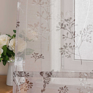 Roman Shade with Tab Tops Country Style Kitchen Sheer