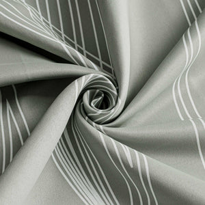 Blackout Grommet Curtain Opaque Thermal with Water-Wave Pattern 1 Piece - Brown, H x W 175 x 135cm