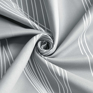 Blackout Grommet Curtain Opaque Thermal with Water-Wave Pattern 1 Piece