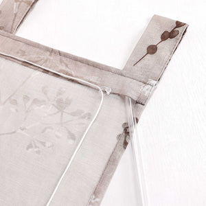 Roman Shade with Tab Tops Country Style Kitchen Sheer