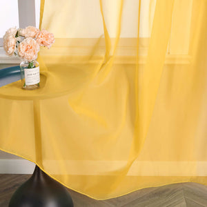 Curtain Solid Color Sheer Classic 1 Piece