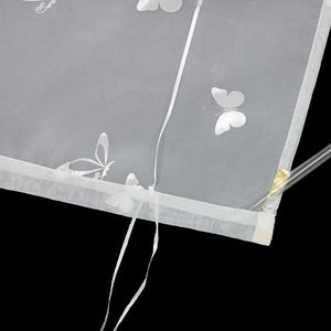 Roman Shade with V-Shaped Tabs with Vibrant Butterfly Pattern 1 Piece - Gold, W x H 60 x 130cm