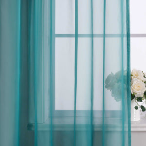 Curtain Solid Color Sheer Classic 1 Piece