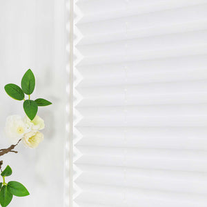 Pleated Blind White Pleated Blind Polyester 1 Piece - White, W x H 45 x 130cm