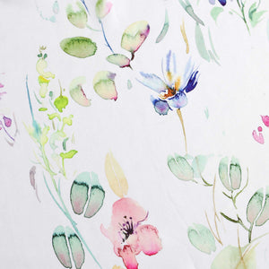 Cafe Curtain with Floral Patterns and Bows 1 Piece