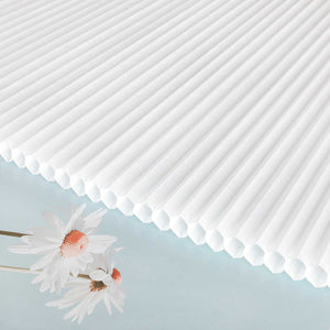 Honeycomb Pleated Blind White with Modern Design - White, W x H 70 x 130cm