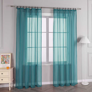 Curtain Solid Color Sheer Classic 1 Piece