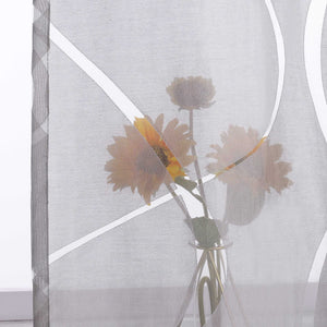 Grommet Curtain with Wave Pattern 1 Piece