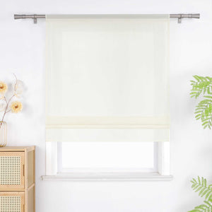 Roman Shade in Solid Color with Rod Pocket