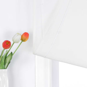 Roman Shade in Solid Color with Tab Tops - Gray, W x H 100 x 140cm
