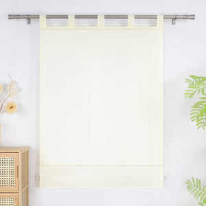 Roman Shade in Solid Color with Tab Tops