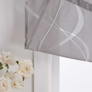 Roman Shade Hook-and-Loop with Wave Pattern Solid Color 1 Piece