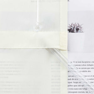 Roman Shade in Solid Color with Tab Tops