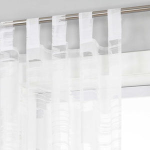 Curtain with Wavy Circle Pattern - Tab-Top Hanging