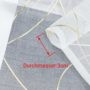 Roman Shade with Wave Stripes with Rod Pocket Satin Ribbon Semi-Sheer