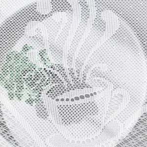 Sheer Cafe Curtain with Cafe Pattern