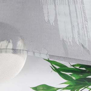 Curtain with Wavy Circle Pattern - Curtain-Tape Hanging Set of 2