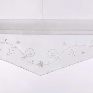 Roman Shade with Floral Pattern Modern Sheer 1 Piece - Gray, W x H 60 x 140cm
