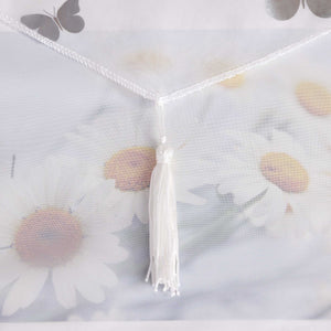 Cafe Curtain with Butterfly Pattern Sheer 1 Piece