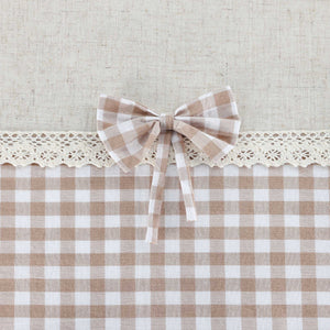 Country Style Cafe Curtain with Check Pattern