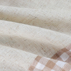 Country Style Cafe Curtain with Check Pattern