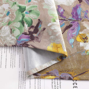 Blackout Curtain Opaque with Oil-Painting Peonies 1 Piece
