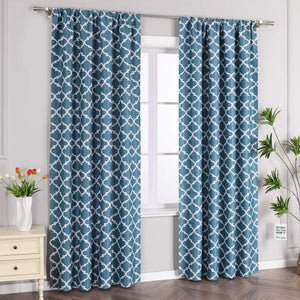 Blackout Curtain Thermal Curtain with Rod Pocket 1 Piece