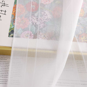 Cafe Curtains with Tab-Top Hanging Set of 2 Short Curtains