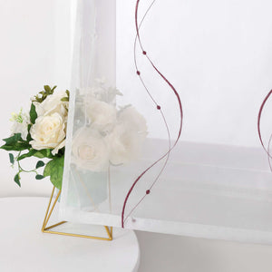 Roman Shade No-Drill with U-Hooks and Embroidery 1 Piece