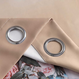 Blackout Curtain with Gradient Grommet Curtain Panel 1 Piece