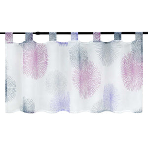 Cafe Curtain with Fireworks Pattern Light-Filtering 1 Piece