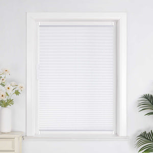 Pleated Blind White Pleated Blind Polyester 1 Piece - White, W x H 40 x 130cm